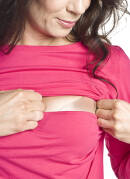 Bluzka ciążowa i do karmienia Comfy  długi rękaw amarantowa 1