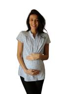 Bluzka ciążowa i do karmienia Melba krótki rękaw 11