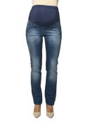 spodnie Alos Torelle ciazowe jeansowe wycierane modne wygodne z golfem 1