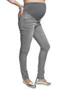 Jeansowe spodnie ciążowe rurki  Trezo 4