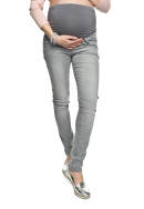 Jeansowe spodnie ciążowe rurki  Trezo 5