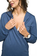 Bluza Ciążowa Mica bluza do karmienia piersią bluza sportowa bluza z kapturem sportowa bawełniana