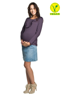 Bluzka ciążowa i do karmienia Esme  DR Vegan fioletowa 1